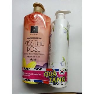 Combo dầu gội elastine 1000ml+ sữa tắm double rich 800ml hàn quốc