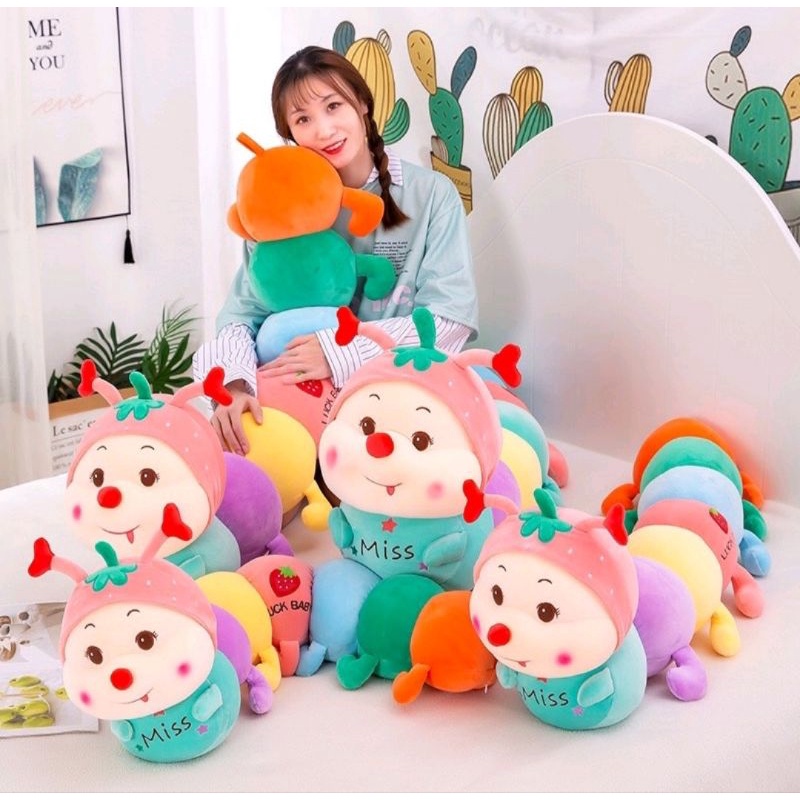 Gấu Bông Sâu Bẩy Sắc Cầu Vồng