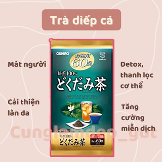 Trà diếp cá Orihiro 60 túi lọc Nhật Bản