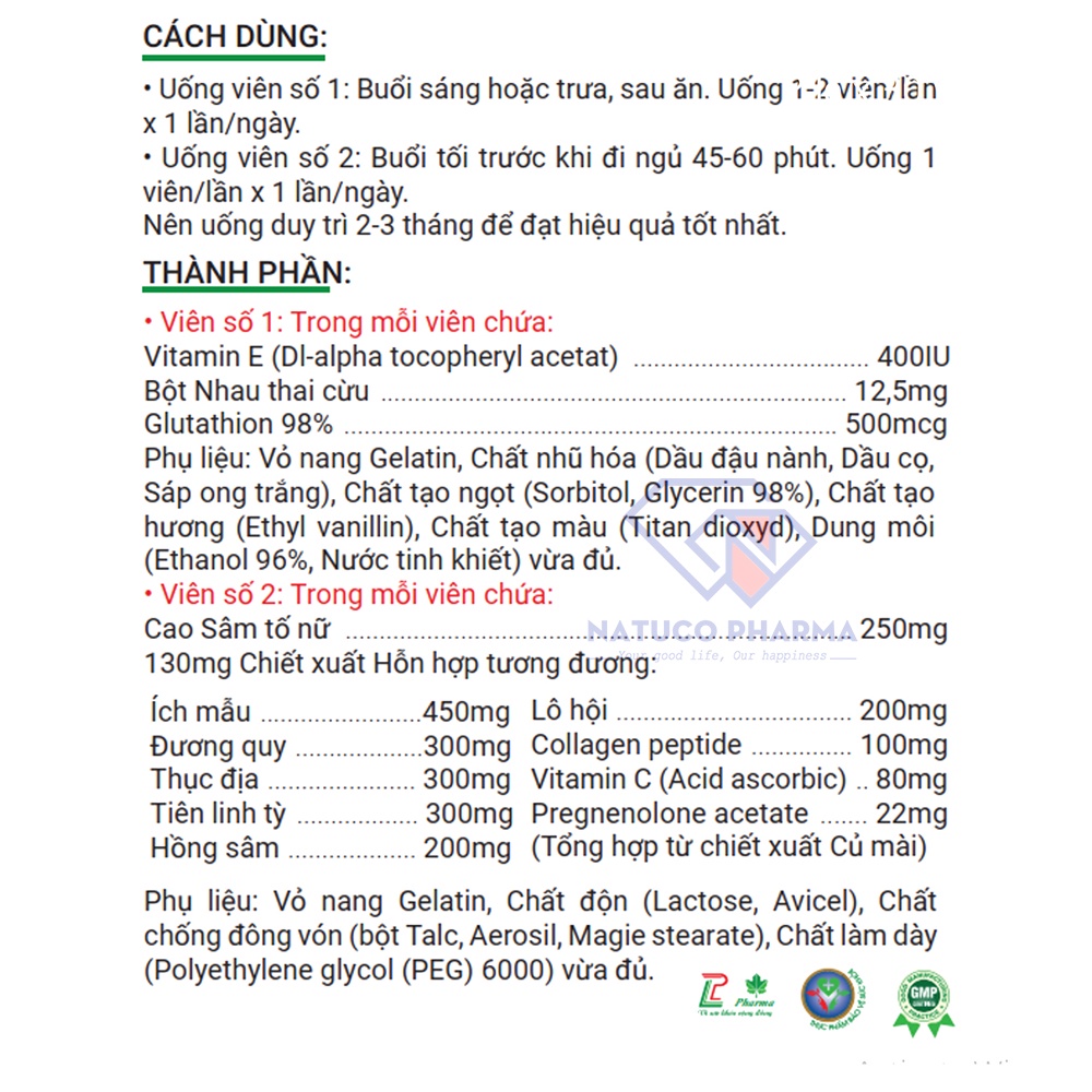 Viên uống đẹp da Wonderful Women- Thành phần nhau thai cừu, giúp da sáng đẹp, mờ nám mịn màng, tăng nội tiết