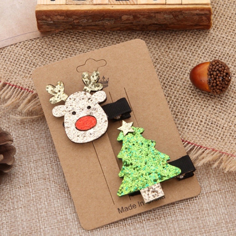 Kẹp Tóc Hoạ Tiết Giáng Sinh Dễ Thương Xinh Xắn