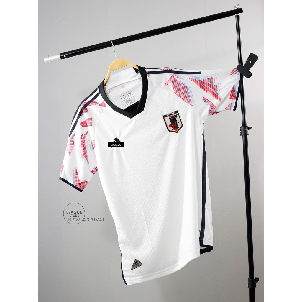 Bộ quần áo đội tuyển nhật leaguestore sân khách 22/23 - áo đá bóng màu trắng vải thái dệt mịn form âu