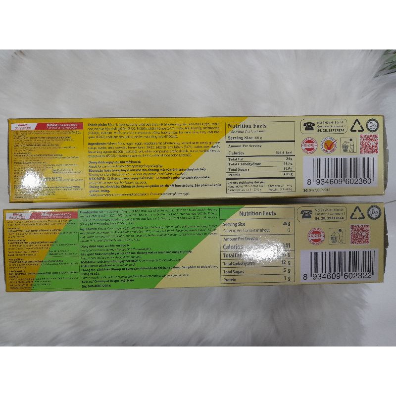 Hộp 336g bánh bông lan HURA deli  Bibica12 cái