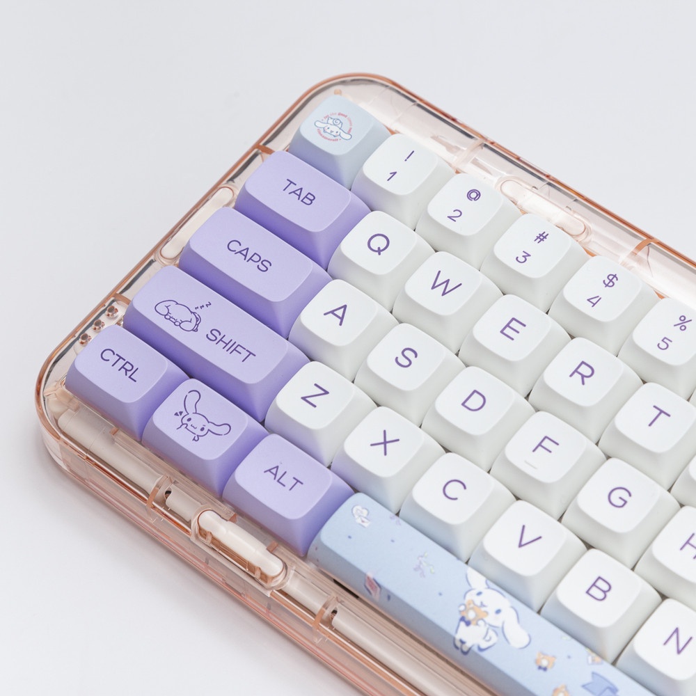 144 Phím Cinnamoroll Keycaps XDA Profile anime dễ thương PBT Dye Sub Bàn phím cơ học Keycap