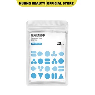 Khăn mặt dạng viên nén du lịch Holdhome - Viên lẻ sử dụng 1 lần
