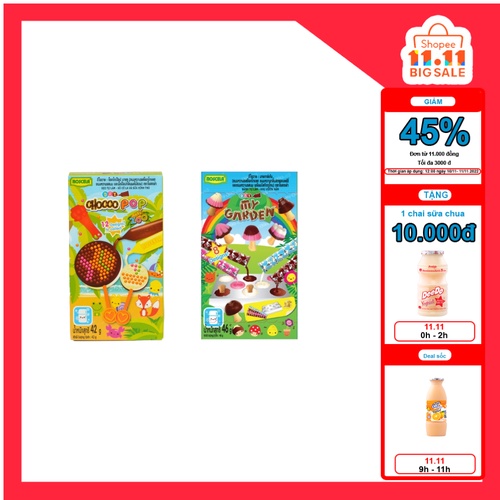 Combo Bánh Kẹo Tự Làm DIY Chocopop và My Garden - Roscela - Thái Lan