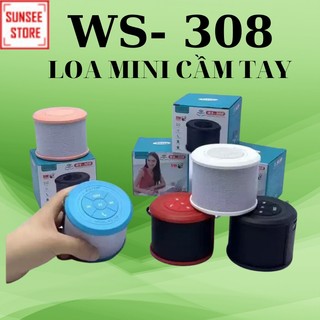 Loa bluetooth mini giá rẻ kết nối loa máy tính chính hãng WS-308 âm trong bass mạnh