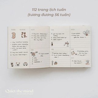 Sổ vuông Crabit Quite The Mind 130gsm ruột dot/grid/plain