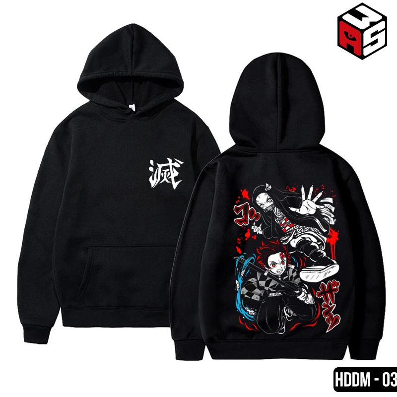 Áo Hoodie Kimetsu no yaiba, áo hoodie Demon Slayer mẫu mới chất nỉ bông dày dặn