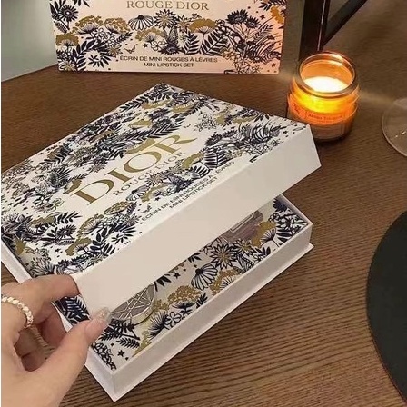 Bộ Năm Lọ Nước Hoa Dior 5ml Dạng Gel Đệm Khí 6g Màu Xanh Dương Và Trắng # Son Môi Dạng Bột Air Cushion 1N 999 1.4g 3.5g