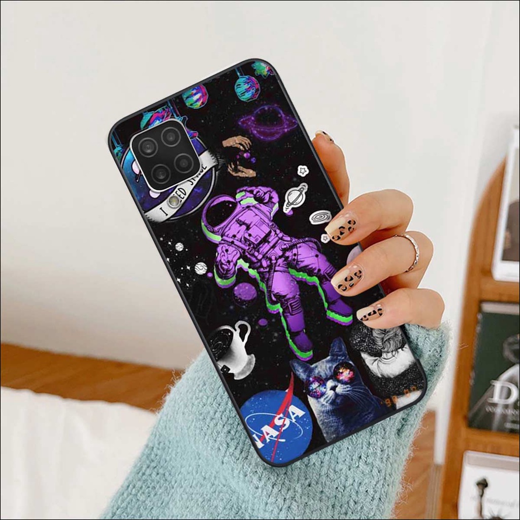 Ốp lưng Samsung M32 / M62 hình phi hành gia phê pha, lang thang trên mây, ốp rẻ bền đẹp