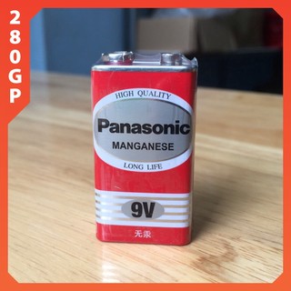Pin vuông Panasonic 9V cho micro không dây - Pin 9V Panasonic Ghi Ta Điện Microphone