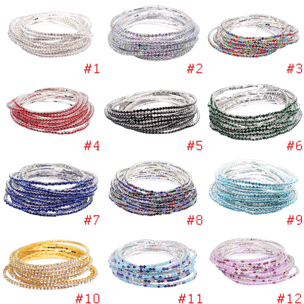 Vòng đeo tay RINHOO FRIENDSHIP đính đá phong cách Hàn Quốc nhiều màu sắc tùy chọn cho nữ