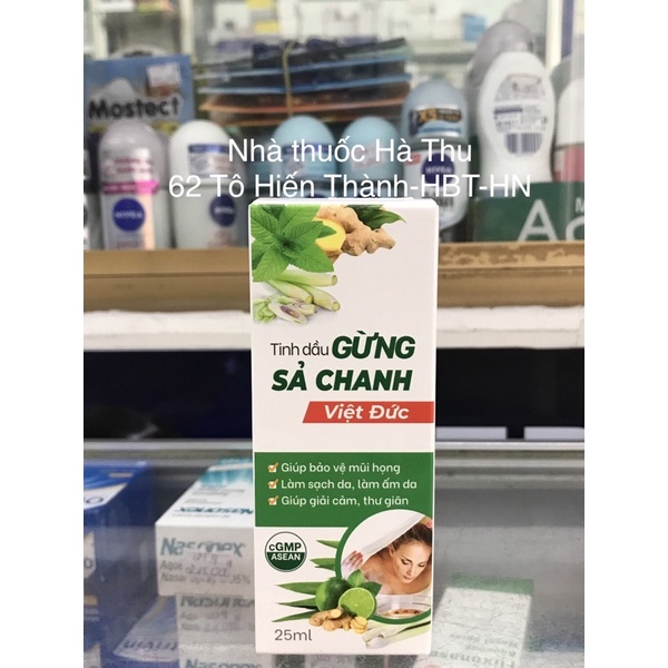 Tinh dầu Gừng Sả Chanh Việt Đức