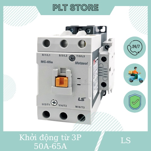Contactor 3 polles , Khởi động từ 3 pha LS MC-50a , MC-65a (Dùng Rơ le nhiệt MT-63)