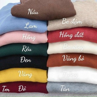ÁO LEN CỔ 3 PHÂN QUẢNG CHÂU