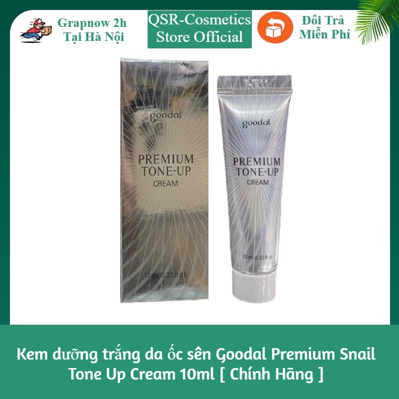 Kem dưỡng trắng da ốc sên Goodal Premium Snail Tone Up Cream 10ml [ Chính Hãng ]