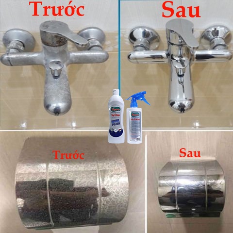 Nước Tẩy Rửa Cặn Canxi Trên Kính ZIPPRO - Vệ Sinh Sạch Cặn Bám Lâu Ngày Vách Kính Nhà Tắm, Gương - Loại Mạnh Nhất