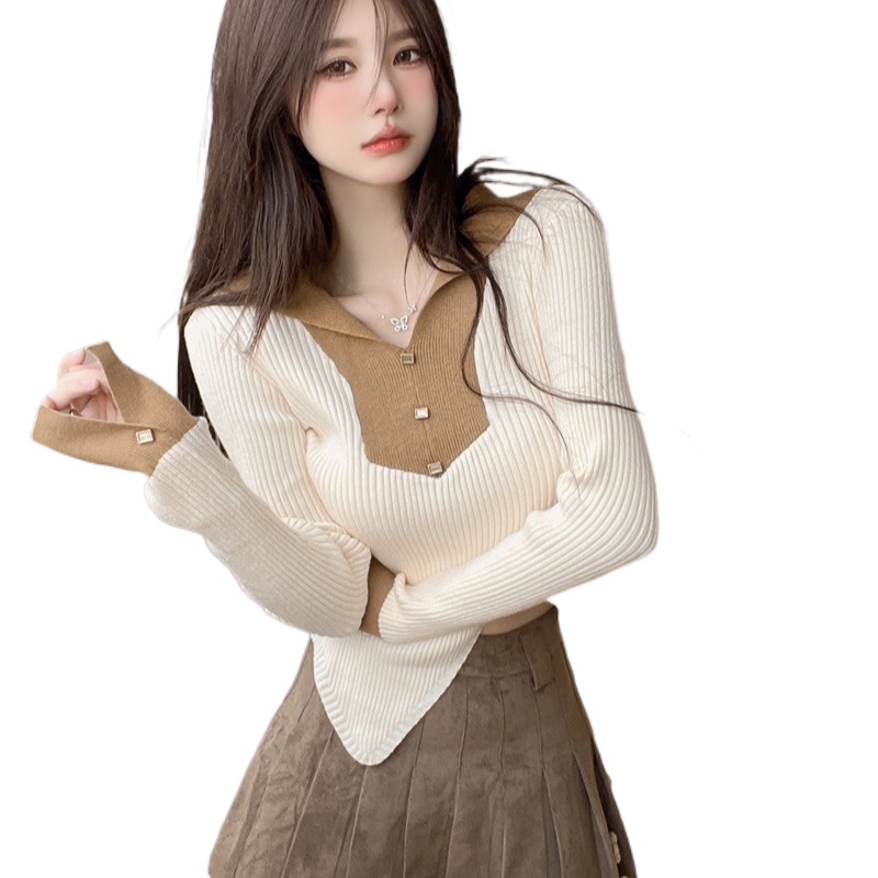 Áo Dệt Kim Tay Dài Phong Cách Hàn Quốc Thời Trang Mùa Thu 2022 Cho Nữ