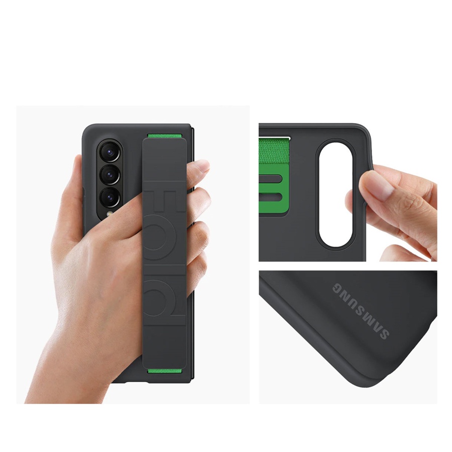 Ốp Điện Thoại Silicon Kèm Dây Móc Xỏ Ngón Cho Samsung Galaxy Z Fold 4 Galaxy Z Fold4