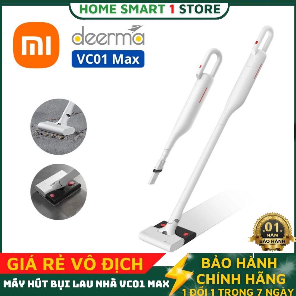 Máy hút bụi không dây mini cầm tay VC01 MAX Xiaomi, Làm sạch dễ dàng, Pin khỏe Sạc nhanh - Home Smart