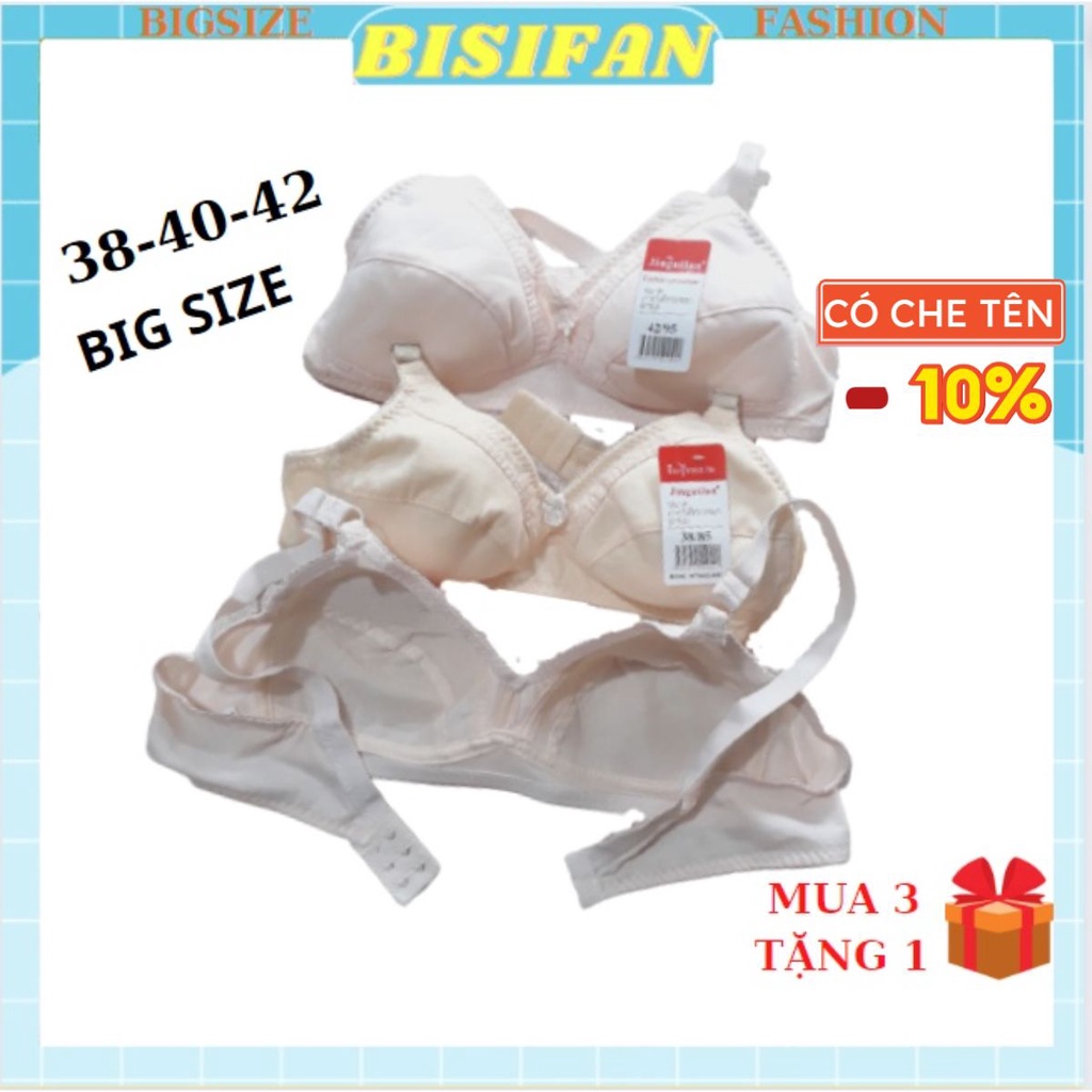 Aó ngực mỏng không gọng Không mút A688 dây nhỏ mặc nhà chất cotton CUP B big size cho bà già bà bầu người béo mập