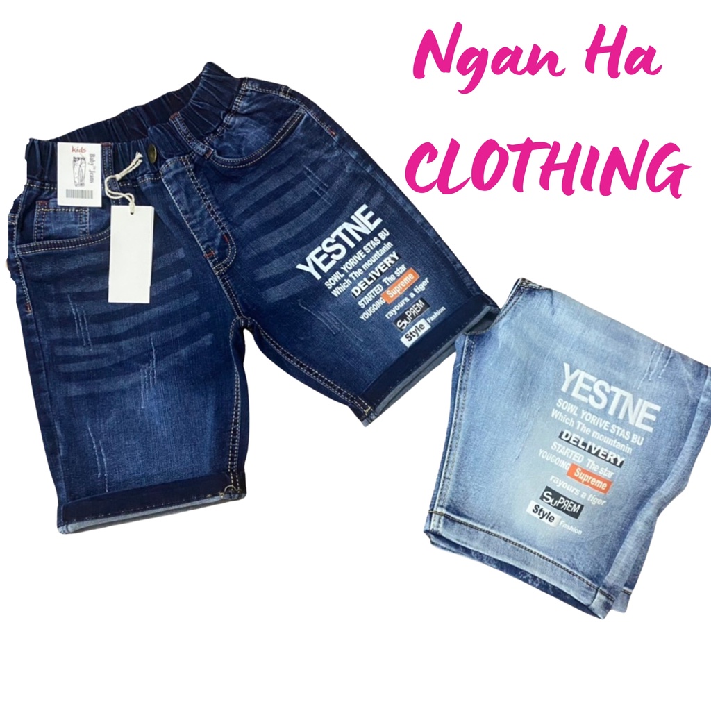 Quần Jean Bé Trai Đại Cồ Hàng Xịn Giá SALE Co Giãn từ 32Kg Đến 55Kg Hình Shop Chụp