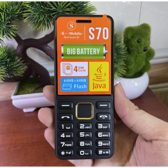 ⚡️ Điện Thoại S-Mobile S70 4 Sim - Bảo Hành 12 Tháng