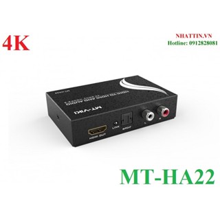 Bộ chuyển đổi HDMI 2.0 to HDMI 4K@60Hz + Audio (SPDIF + R/L) ViKi MT-HA22 Chính hãng