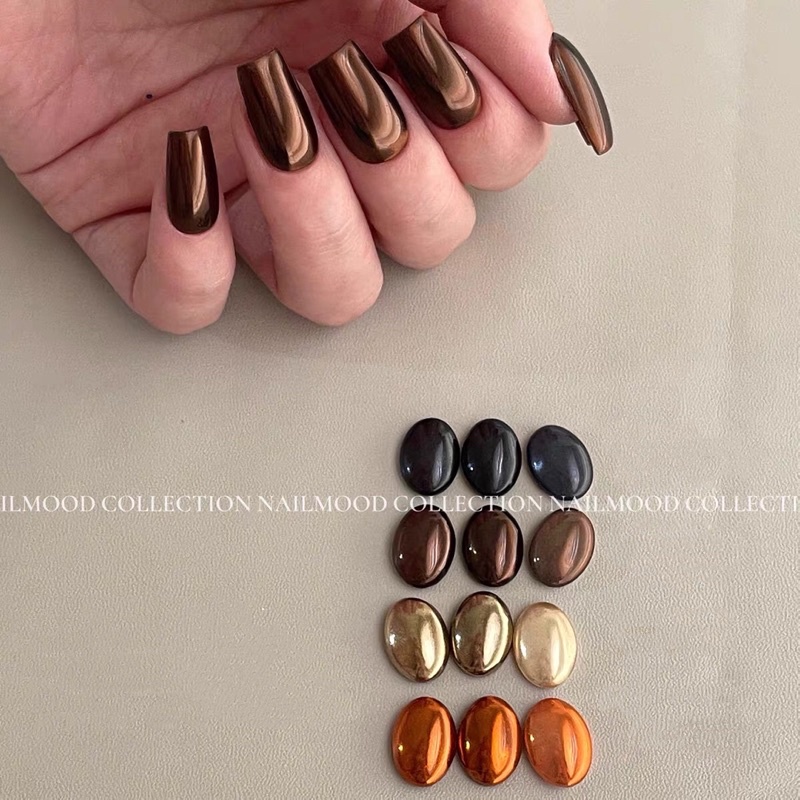 Bột tráng gương màu độc 4 màu trang trí nail