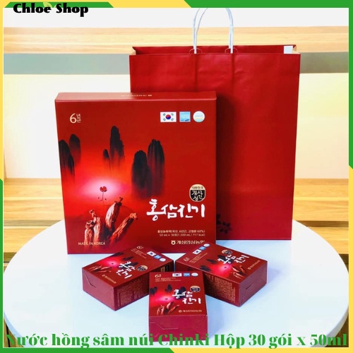 NƯỚC HỒNG SÂM NÚI CHINKI NONGHYUP CAO CẤP HÀN QUỐC