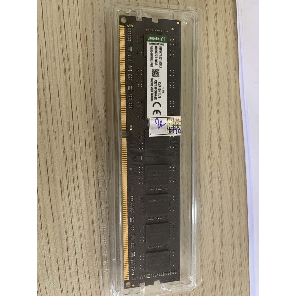 RAM PC Kingston 8Gb DDR3 Bus 1600Mhz Hàng nhập khẩu Mới 100% | BigBuy360 - bigbuy360.vn