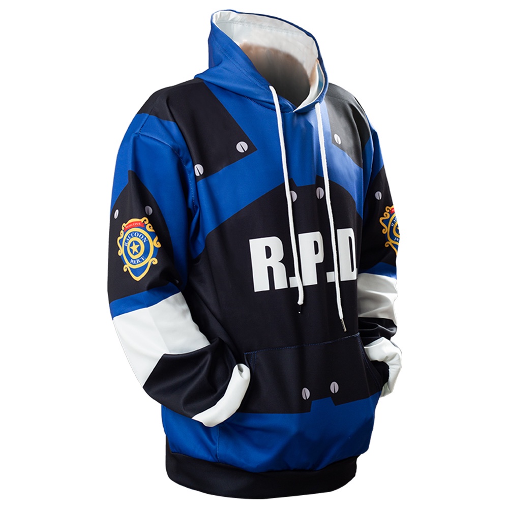 Áo Hoodie Họa Tiết Resident Evil Re 2 Remake Biohazard Leon Scott Kennedy