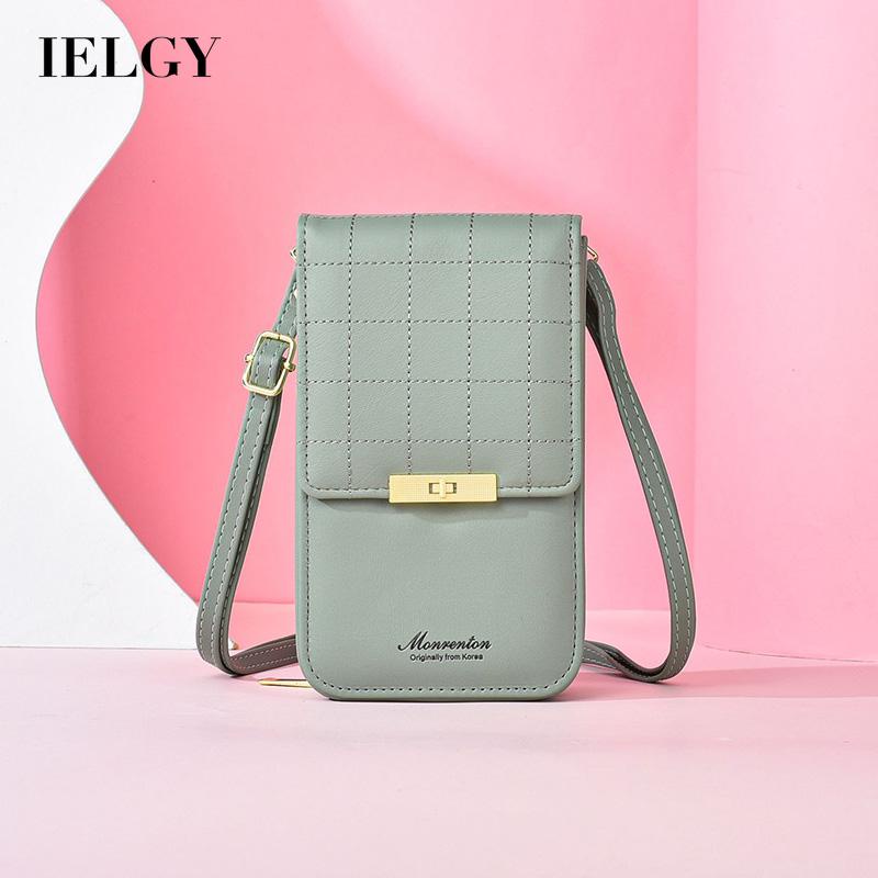 Ielgy Túi Đeo Chéo Đựng Điện Thoại Đa Năng niche Màu Xanh Dương Cho Nữ