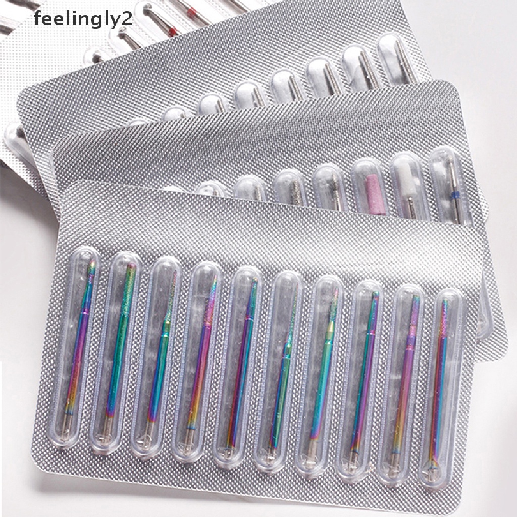 Bộ 10 Đầu Mài Móng Tay Nghệ Thuật Bằng Cacbua Thiết Kế Tiện Lợi Dễ Dùng