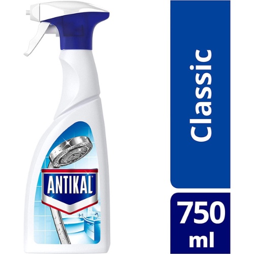 Bình xịt Antikal tẩy cặn canxi trên inox, vách kính nhà tắm,vệ sinh nhà tắm