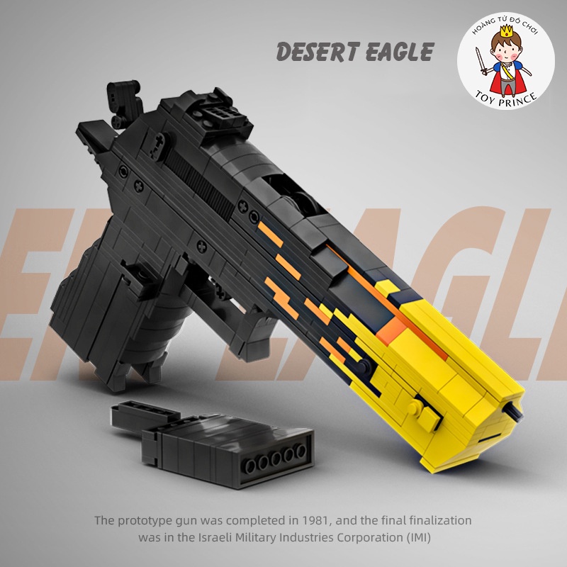 ĐỒ CHƠI LẮP RÁP KIỂU LEGO MÔ HÌNH SÚNG LỤC DEREST EAGLE BLAZE MOC KEVIN183 TRONG PUBG CSGO FREE FIRE CF