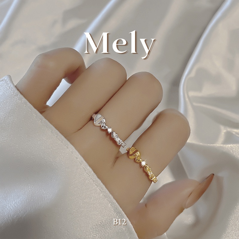 Nhẫn đính đá cao cấp kiểu dáng thanh mảnh trẻ trung dành cho nữ - MELY 1188
