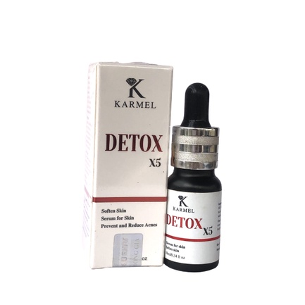 Serum Detox X5 - Xoá Mụn Da Sần Vỏ Cam, Mờ Thâm Nám Kiềm Dầu Thu Nhỏ Lỗ Chân Lông Giúp Da Đều Mầu Trắng Da Kamel
