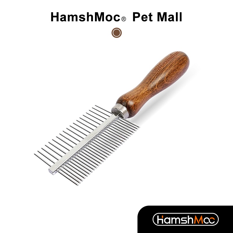 HamshMoc Lược Chải Lông Thú Cưng Hai Mặt Chống Rối Và Thắt Nút