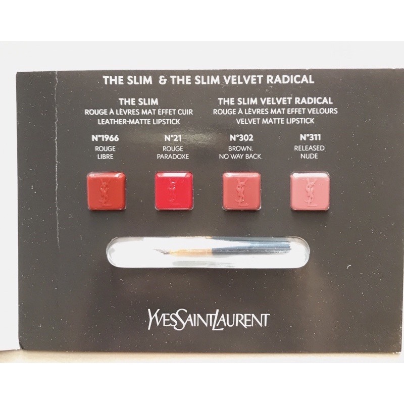 sample son YSL son lì ysl 4 màu siêu đẹp son lì bền màu lâu trôi không hề bị khô căng môi