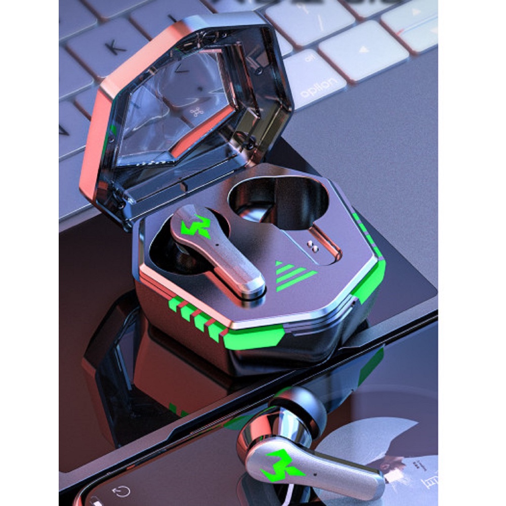 Tai nghe N35 Gaming TWS bluetooth 5.2 9D âm thanh vòm có mic chống ồn, Tai nghe chơi game, pin trâu