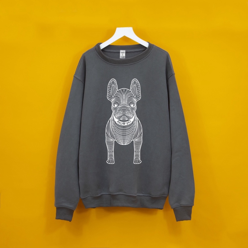 Áo nỉ bông SWEATER LIFE WORK unisex nam nữ chất liệu cotton
