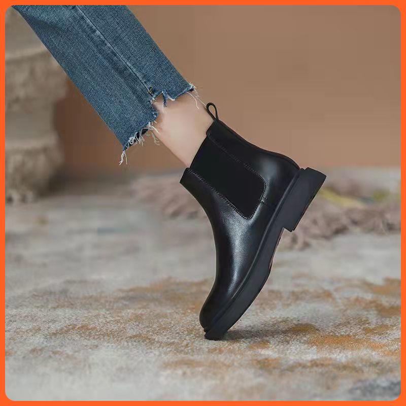 Giày Boot Thiết Kế Mới Đơn Giản Thời Trang Mùa Xuân Thu Theo Phong Cách Anh