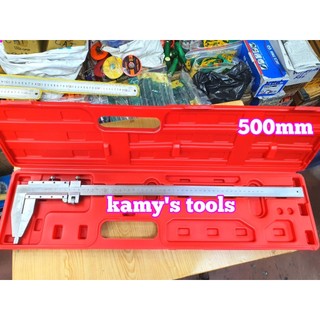 Thước kẹp cơ khí 500mm xx0.02mm mỏ cặp dài, thước cặp