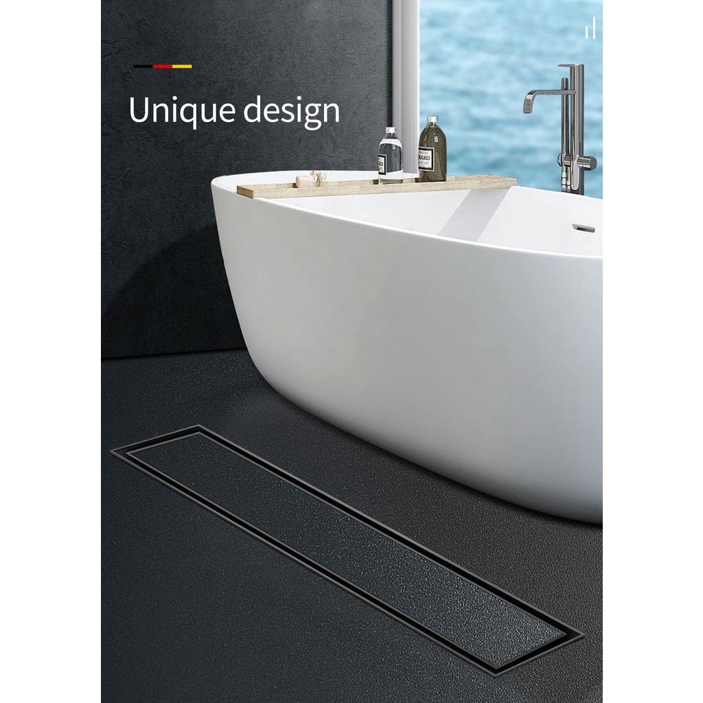 Nắp Cống Thoát Nước Sàn Nhà Tắm Hình Chữ Nhật Bằng Thép Không Gỉ Cao Cấp