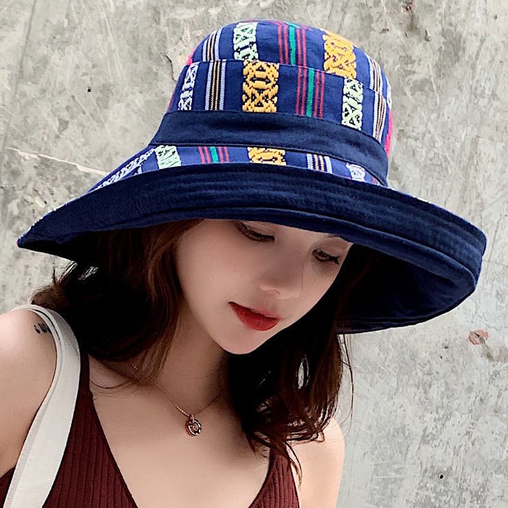 Nón Tai Bèo Rộng Vành Thời Trang Đi Biển Mùa Hè Cho Nữ