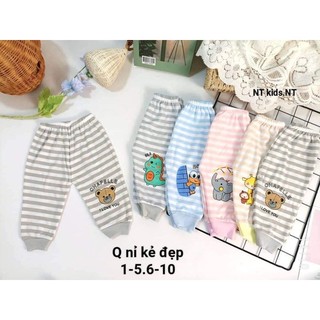 Quần dài chục cotton nỉ cho bé trai bé gái