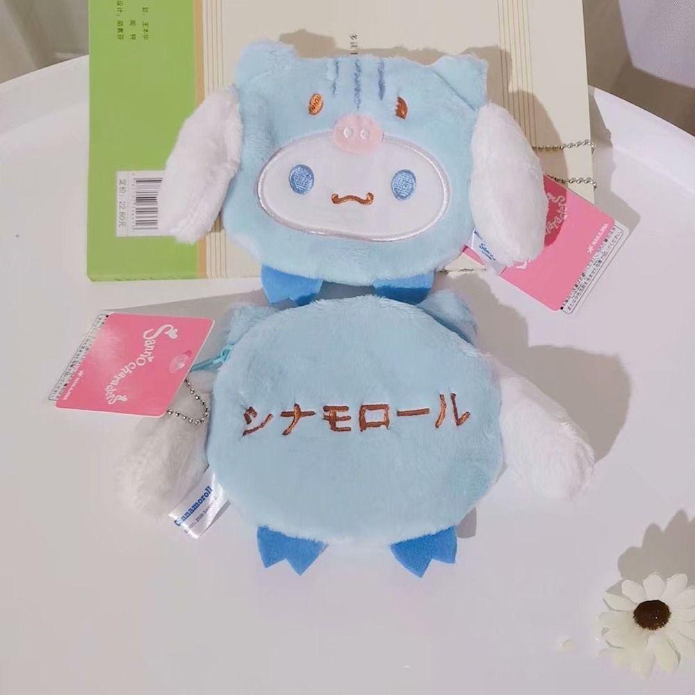 FALLFORBEAUTY Ví Đựng Tiền Xu Có Khóa Kéo Họa Tiết Hoạt Hình Kuromi Melody Dễ Thương Đa Năng Cho Nữ