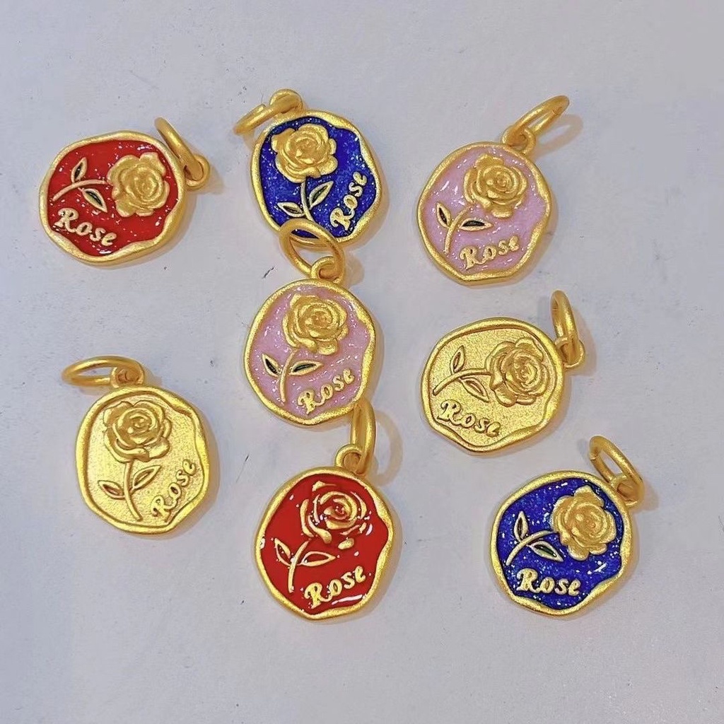 Phụ Kiện Thẻ Màu Vàng Hồng Khô Dùng Làm Trang Sức Thủ Công